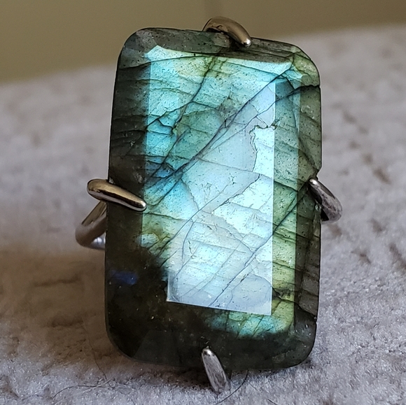 Milor Jewelry - Labradorite Sterling Silver Statement Ring